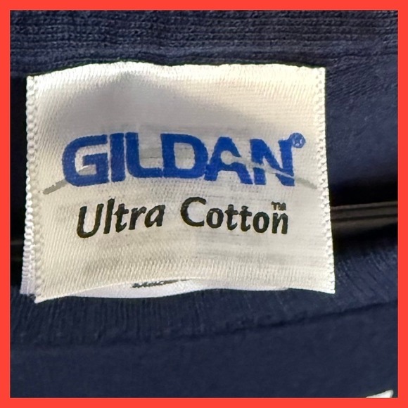 NWOT Gildan Ultra Cotton Navy Blue Funny Graphic T-Shirt Even My Shrink XL Mens - Picture 4 of 6